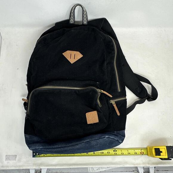 Diamond Supply Co. Corduroy Jean Black Backpack Skate Bag Hershel Vaschy - Picture 7 of 9